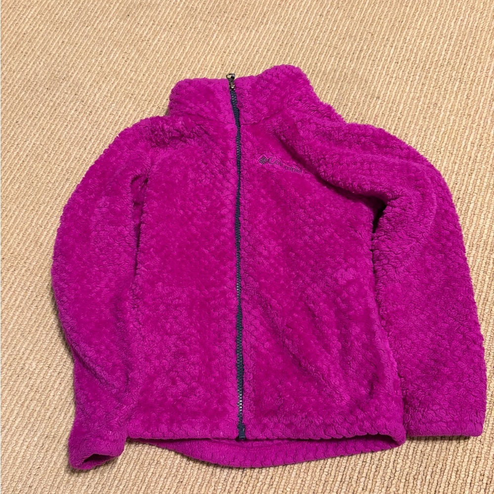 Columbia Girls' Magenta Fleece Jacket